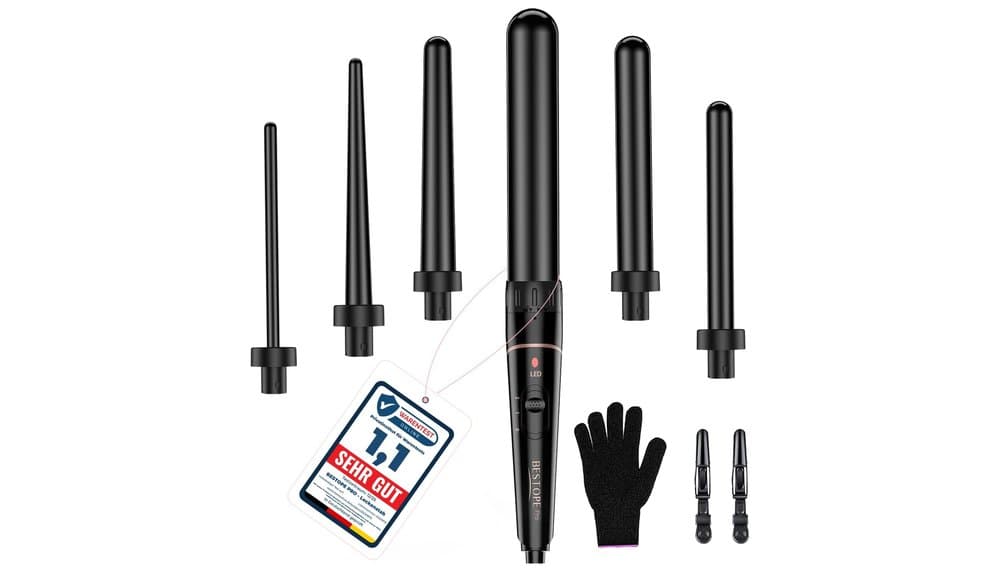 Test BESTOPE PRO 6 in 1 Curling Iron Set
