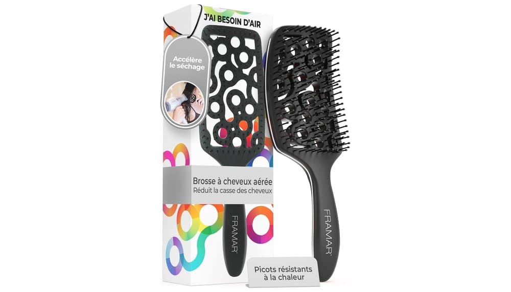 FRAMAR Detangling Brush Review for Curly Hair