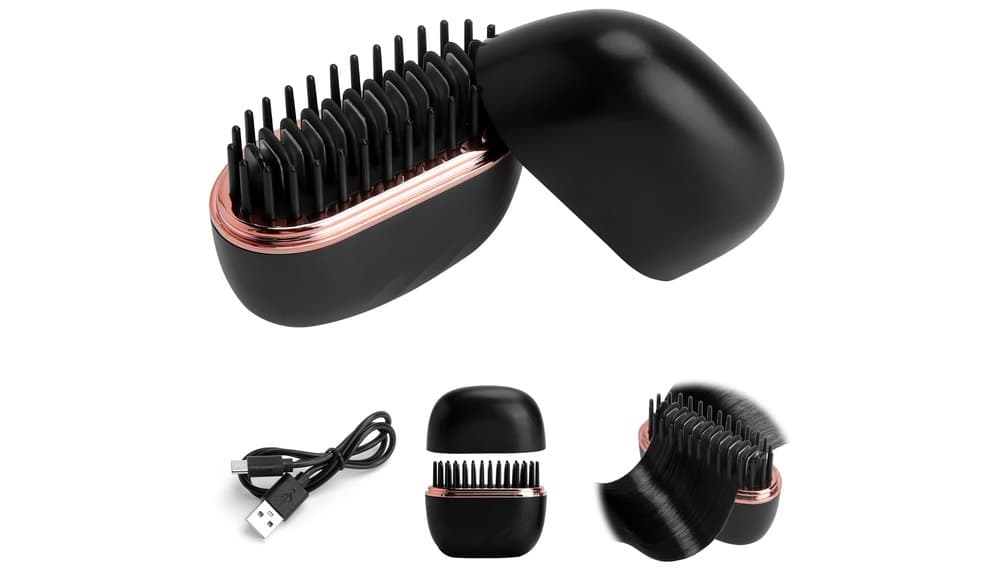 Test VOSSOT Portable Heating Brush 2-in-1 Mini Cordless