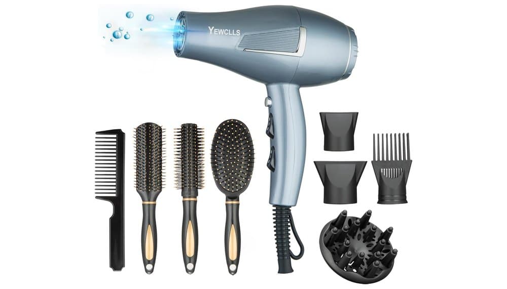 Yewclls 1602h Ionic Hair Dryer Review and Test