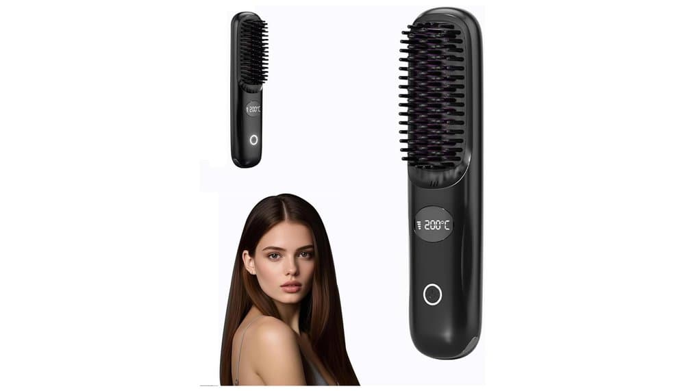 Zebbyee Cordless Hair Straightener Brush : Test & Avis